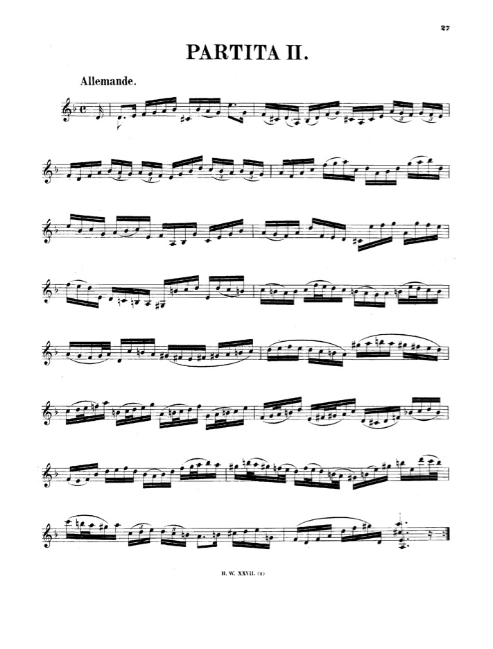 Partita BWV 1004 per violino solo