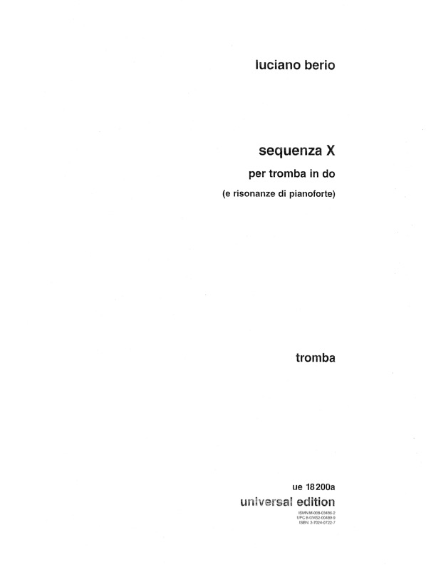 Sequenza X